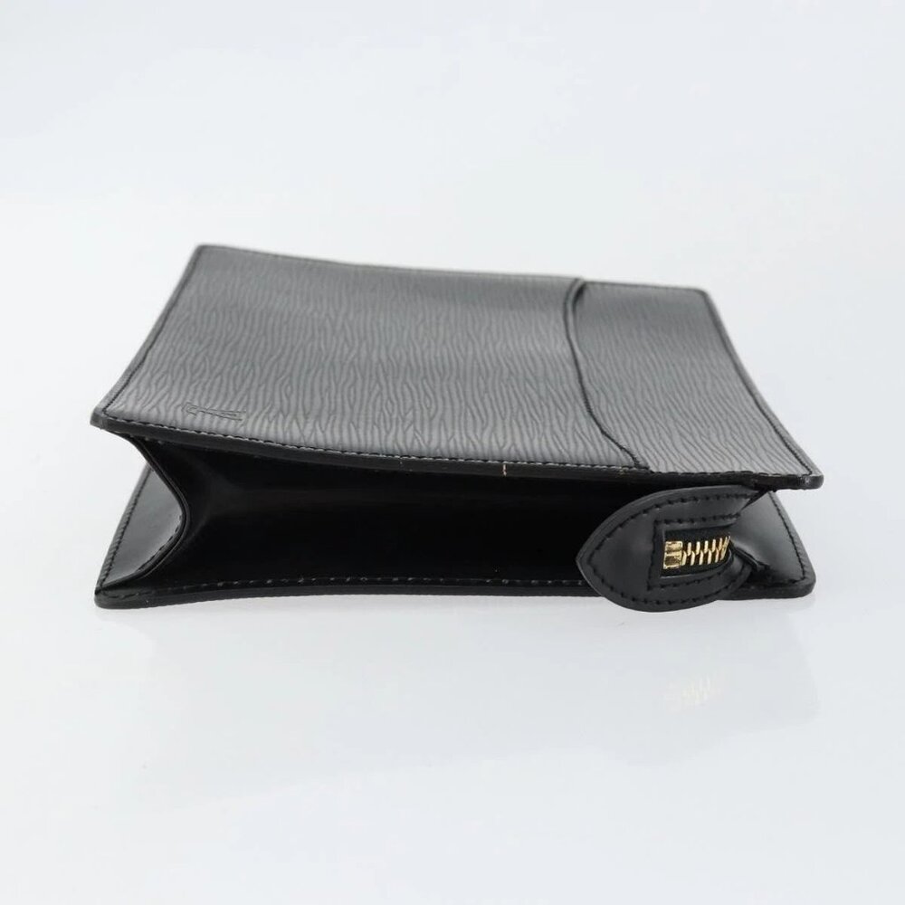 LOUIS VUITTON Epi Pochette Homme Clutch Bag Black Noir M52522 LV Auth ep11385 - Picture 12 of 16